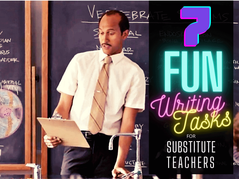 Writing Activities,fun writing | substituteteacherwriting | 7 Fun Writing Sub Plans for Substitute Teachers | literacyideas.com