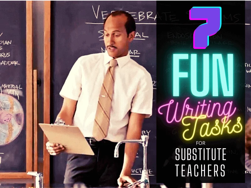 Writing Activities, fun writing | substituteteacherwriting | 7 Fun Writing Sub Plans for Substitute Teachers | literacyideas.com