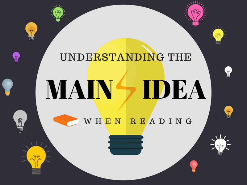 guided reading | 1 MAIN2BIDEA | Identifying the main idea of the story: A Guide for Students and Teachers | literacyideas.com