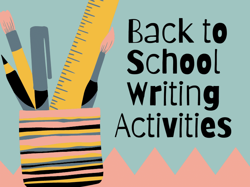 Sub Plans,writing tasks,substitute teacher,writing | 1 back to writing activities | 9 Fun First Day at School Writing Activities | literacyideas.com