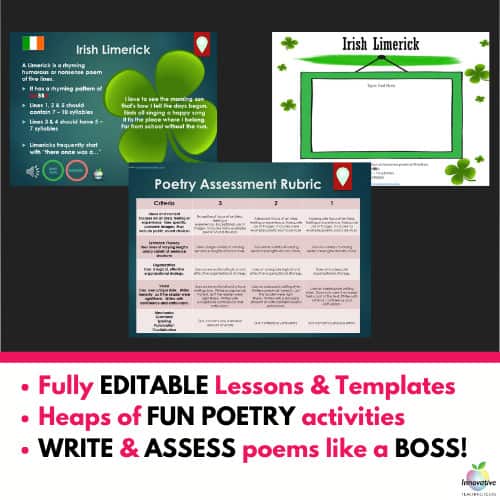 elements of poetry | Poetry writing unit 2023 2 1 | Elements of Poetry | literacyideas.com