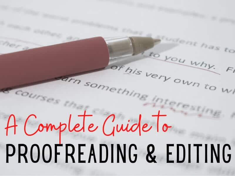 punctuation rules | Proofreading and editing1 | Teaching Proofreading and Editing Skills | literacyideas.com