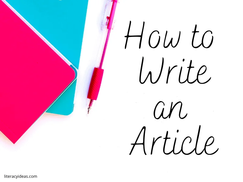 how to write an article