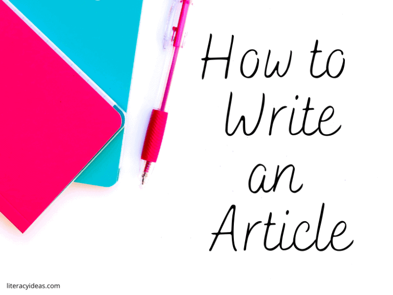 How to Write an Article