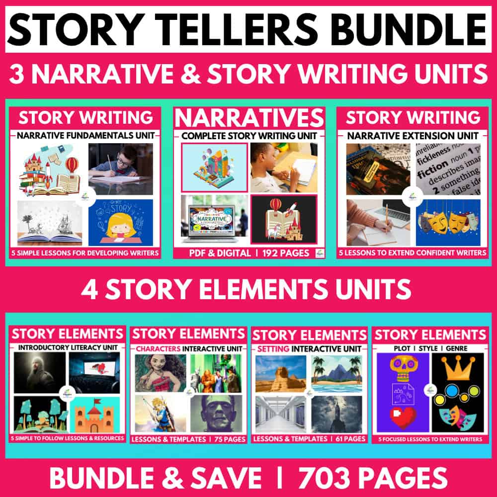 narrative lesson plans | story tellers bundle 1 | 5 Great Narrative Lesson Plans for Students and Teachers | literacyideas.com