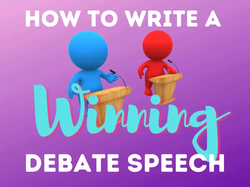 how to write a speech debate