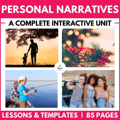 Personal Narrative | personal narrative writing unit 1 | Personal Narrative Writing Guide | literacyideas.com
