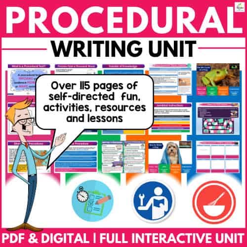 procedural texts | procedural text writing unit 1 | How to write excellent Procedural Texts | literacyideas.com