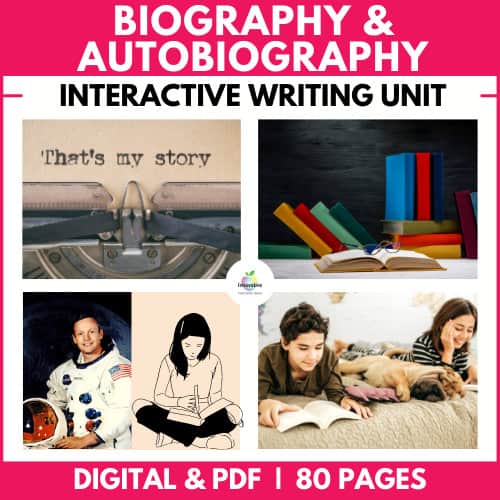 how to write an autobiography | biography and autobiography writing unit 1 | How to write an Autobiography | literacyideas.com
