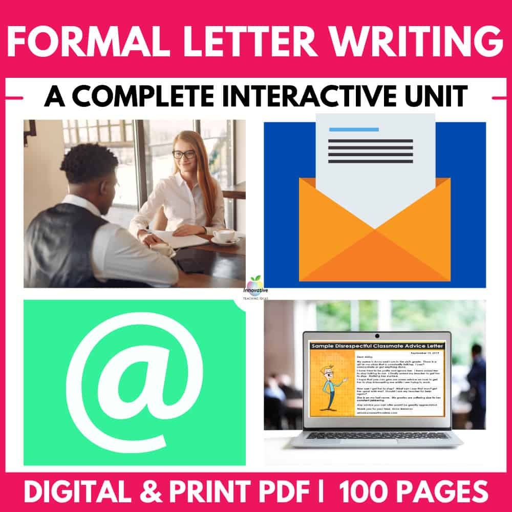 how to write a letter | formal letter writing unit 1 | How to write a letter | literacyideas.com