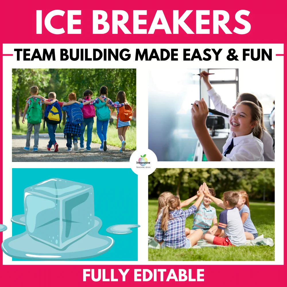 ice breaking activities | Classroom Ice Breakers 2022 | 10 great activities to break the ice with your students | literacyideas.com