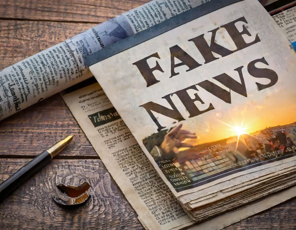 fact and opinion | Firefly a newspaper with the headline of fake news 47289 | 5 Ways to Teach Critical Thinking in Media Literacy to Fight Fake News | literacyideas.com