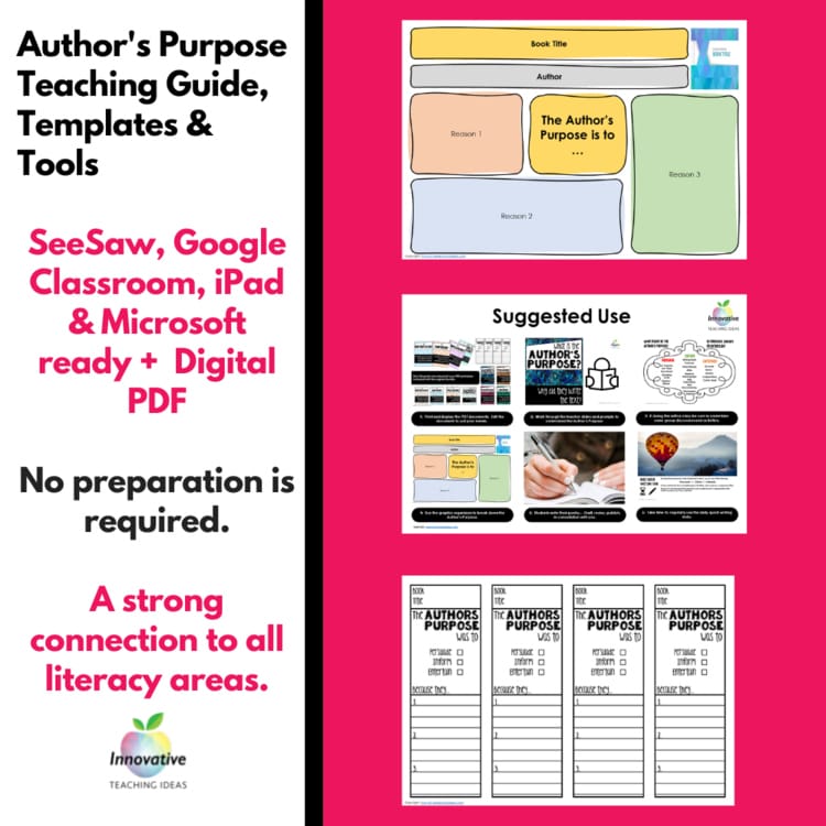 Preview of the Author's Purpose Unit (2 of 3)