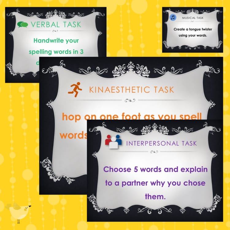 Preview of Bloom's Taxonomy Spelling Activities (3 of 3)