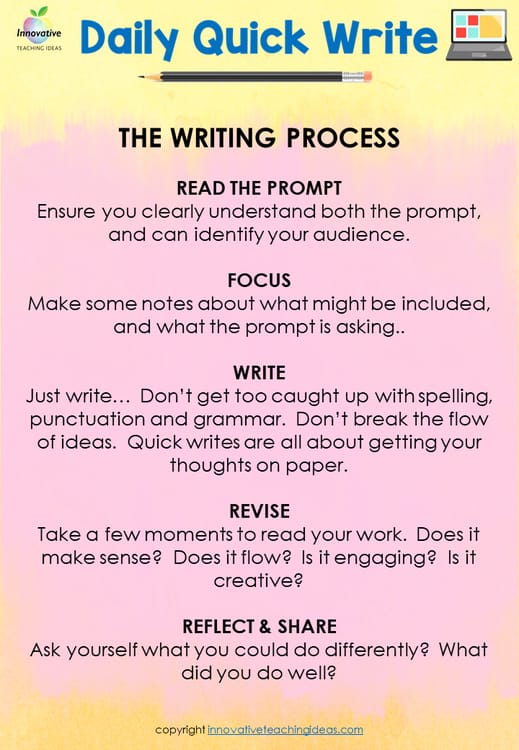 Preview of the Daily Writing Journal (2 of 3)
