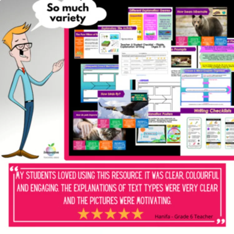Preview of the Explanatory Writing Unit (3 of 3)