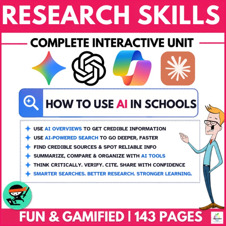 How to Use AI like a BOSS: an AI literacy unit for teachers and students covering prompts, fact-checking and digital citizenship