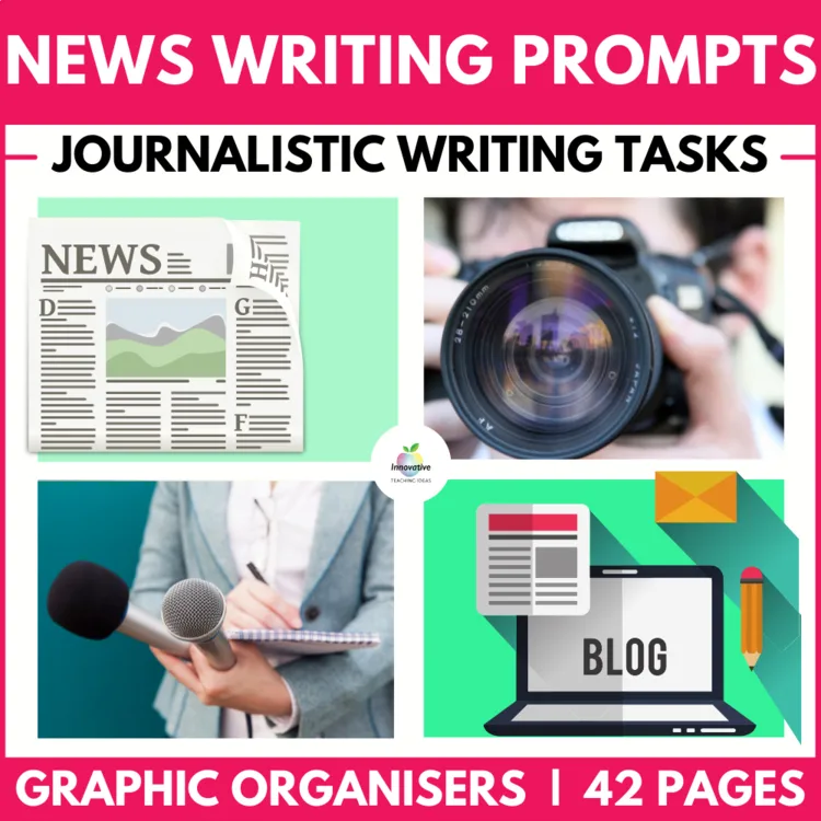 Journalism Writing Prompts cover