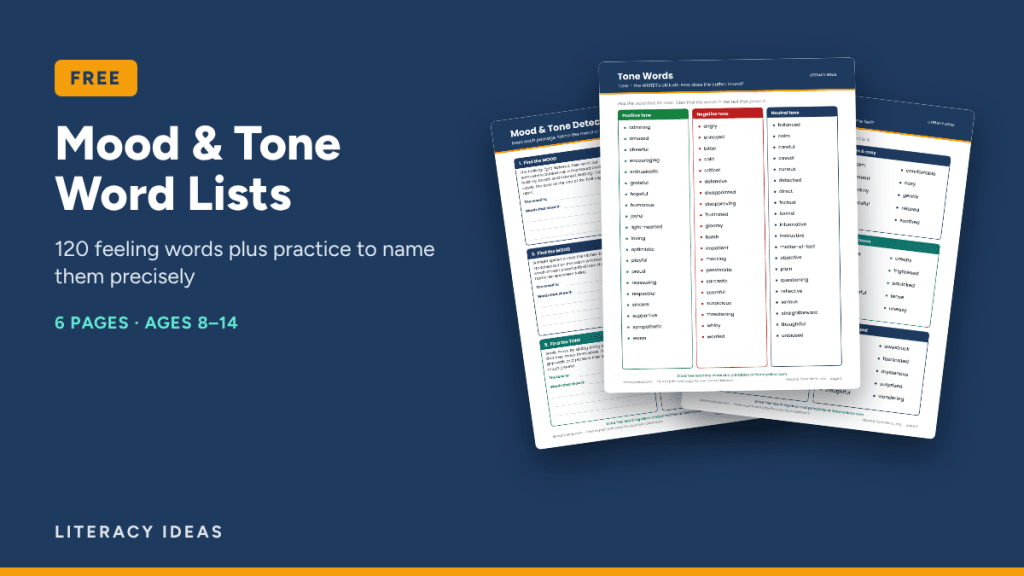 Mood and Tone Word Lists free PDF