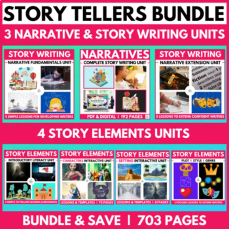 Narrative Writing Bundle cover