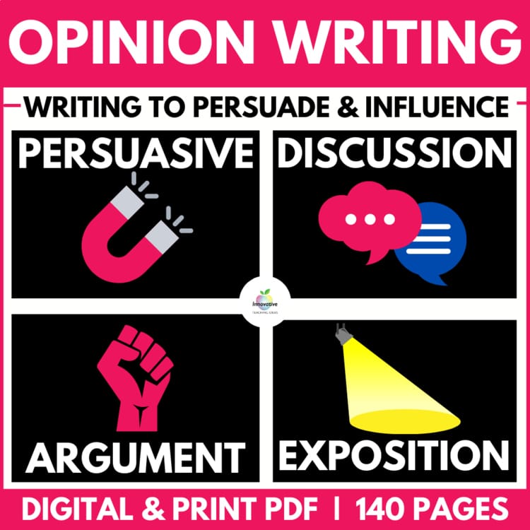 Opinion Writing Unit cover