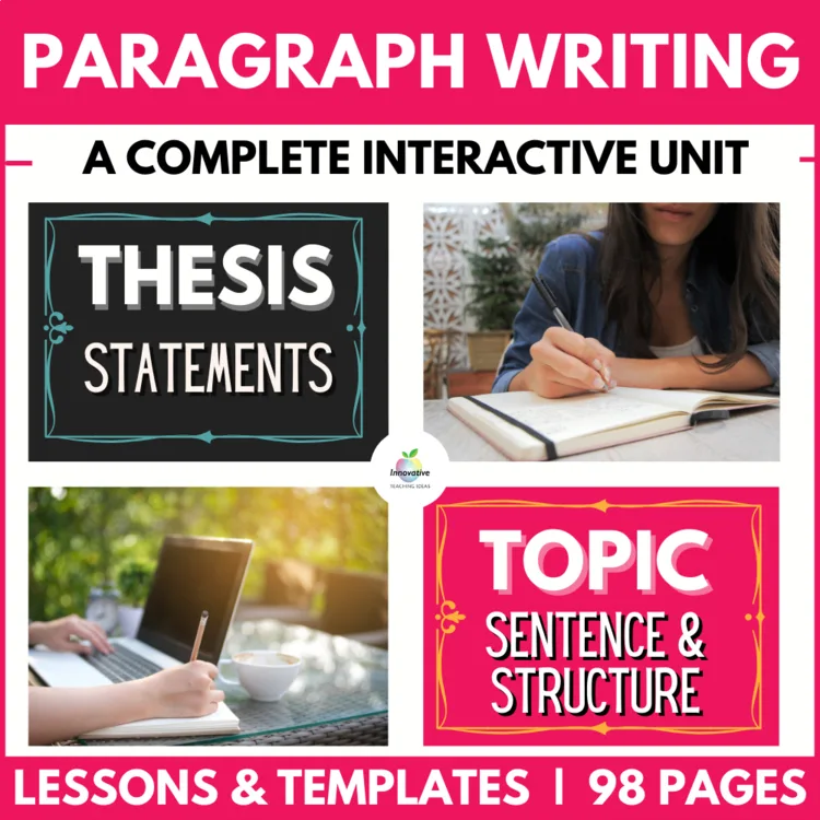 Paragraph Writing Unit cover