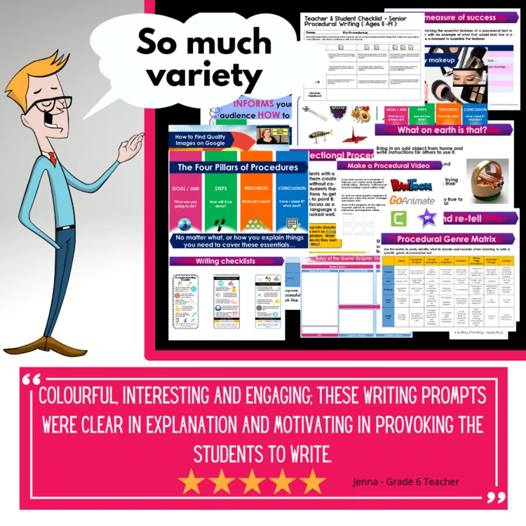 Preview of the Procedural Text Writing Unit (3 of 3)