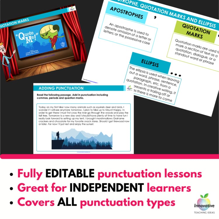 Preview of the Punctuation Unit (1 of 3)
