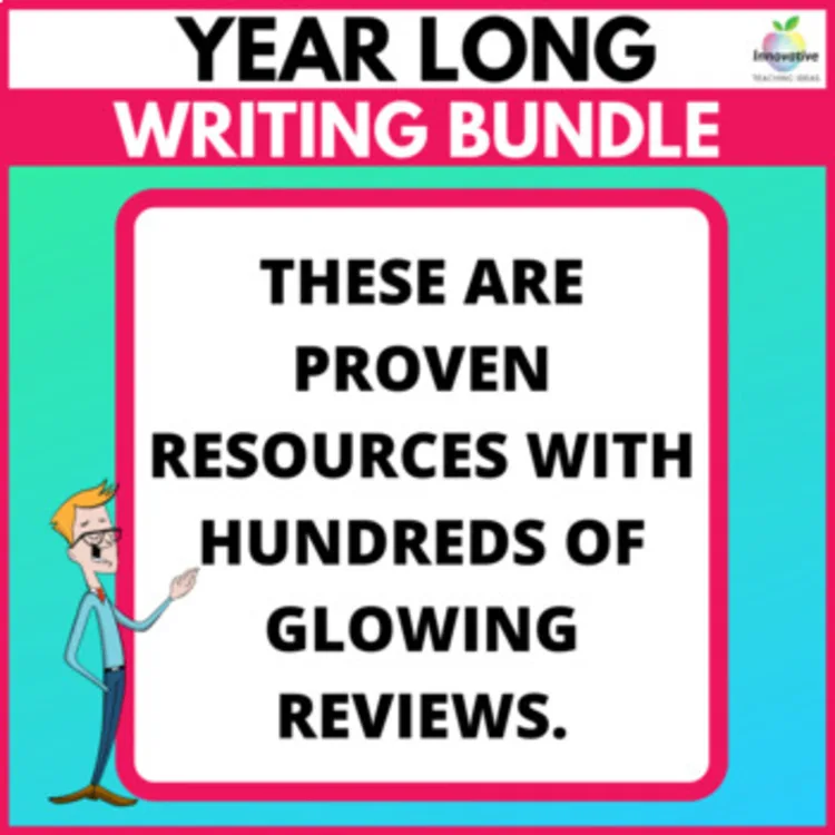 Preview of the Year Long Writing Bundle (3 of 3)